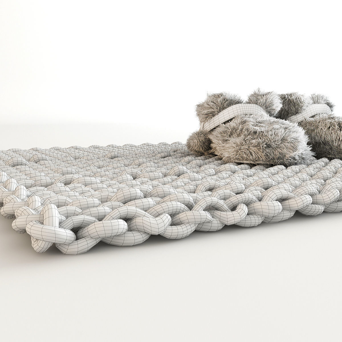 Carpet and Slippers 3D model_8