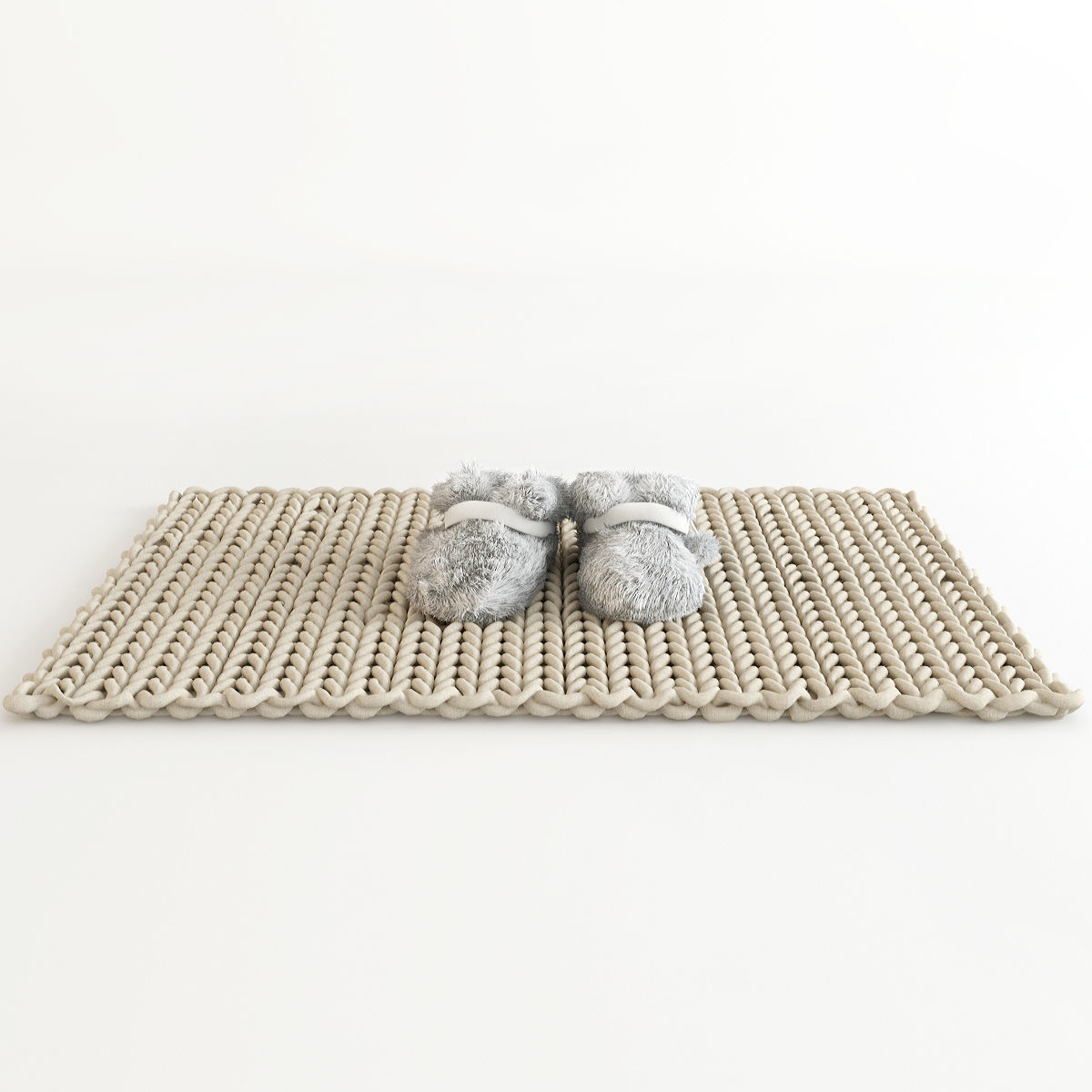 Carpet and Slippers 3D model_5