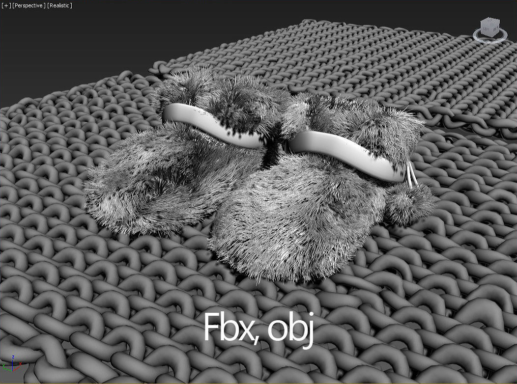 Carpet and Slippers 3D model_14