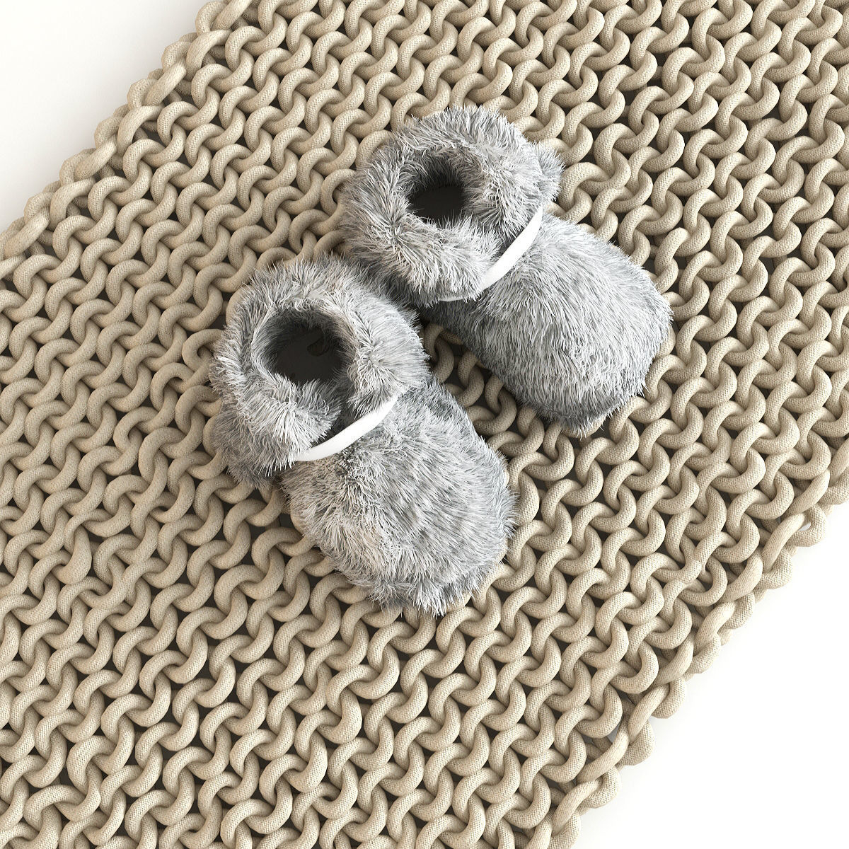 Carpet and Slippers 3D model_2