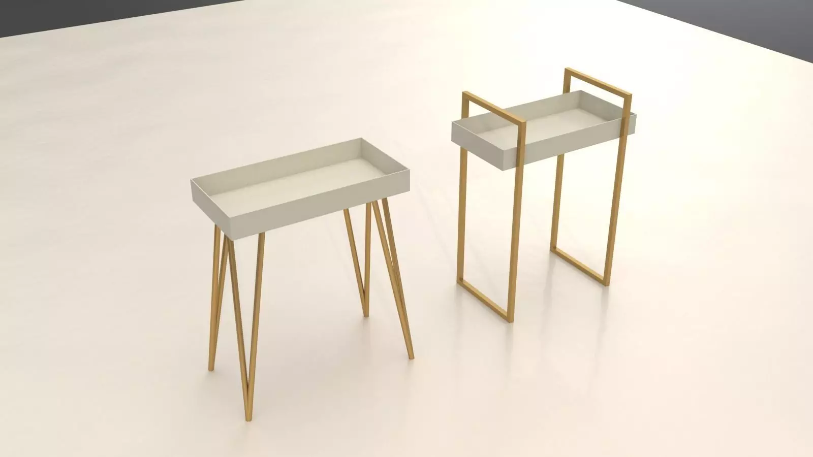 Miniature Decor Tables Free 3D model