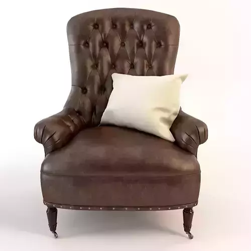 Armchair Tufted Leather