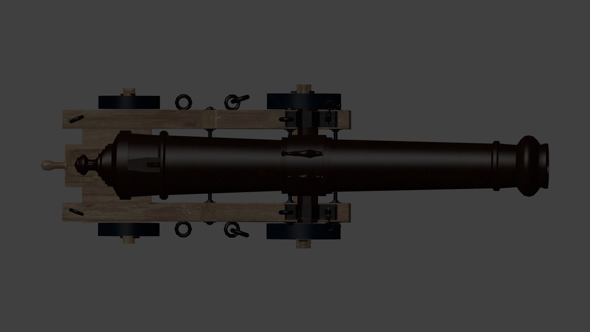 Colubrina Cannon 32lb Low-poly 3D model_39