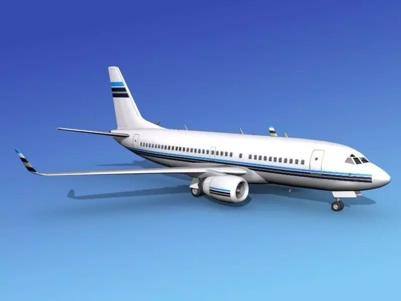 Boeing 737-700ER Corporate 1 3D model_0
