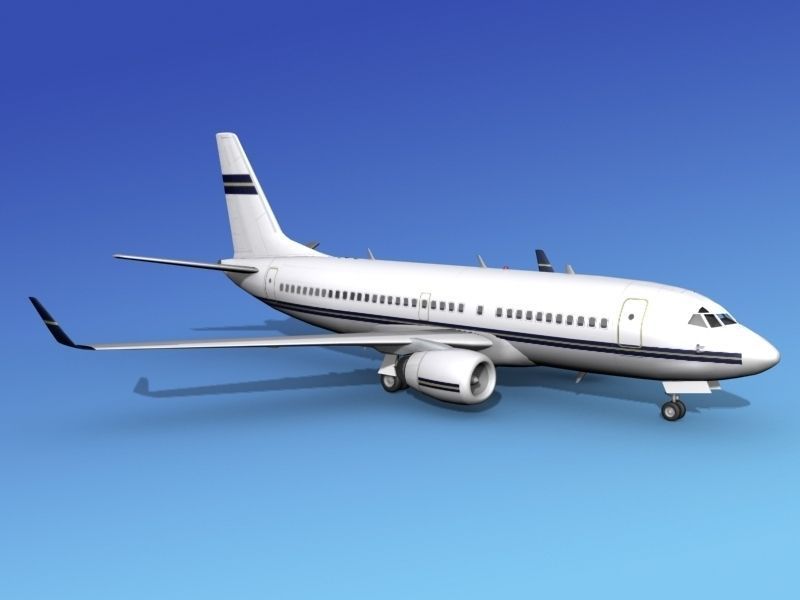 Boeing 737-700ER Corporate 2 3D model_4