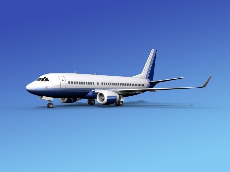 Boeing 737-700ER Corporate 3 3D model_1