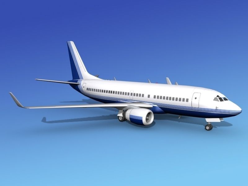 Boeing 737-700ER Corporate 3 3D model_4