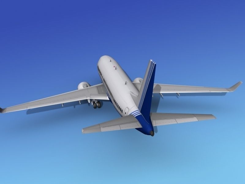 Boeing 737-700ER Corporate 3 3D model_8
