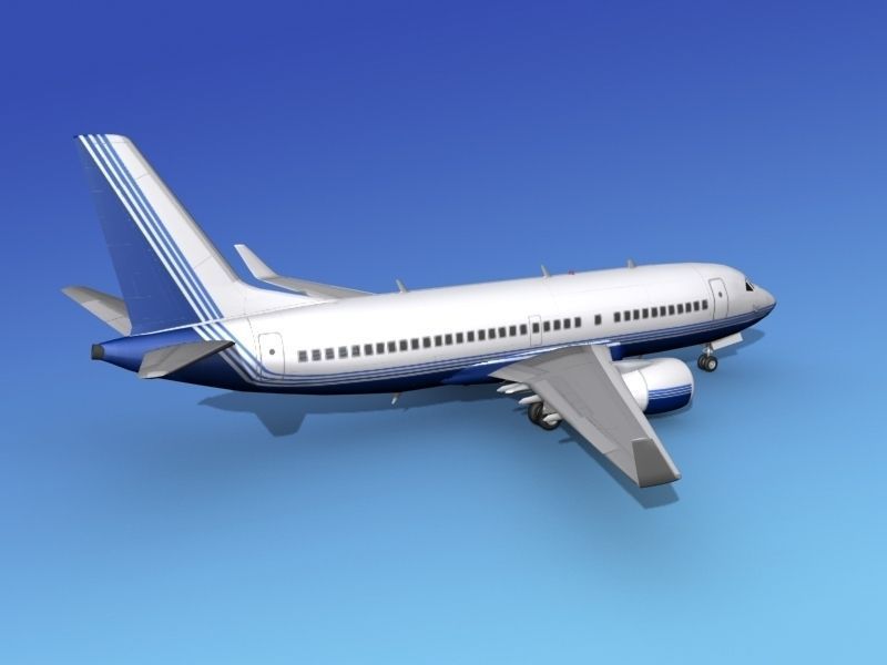 Boeing 737-700ER Corporate 3 3D model_6