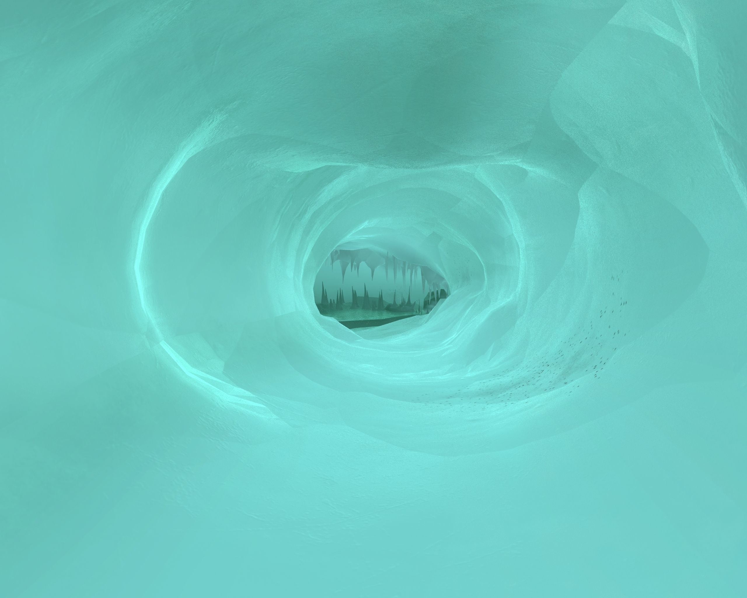 Ice Cave Low-poly 3D model_9