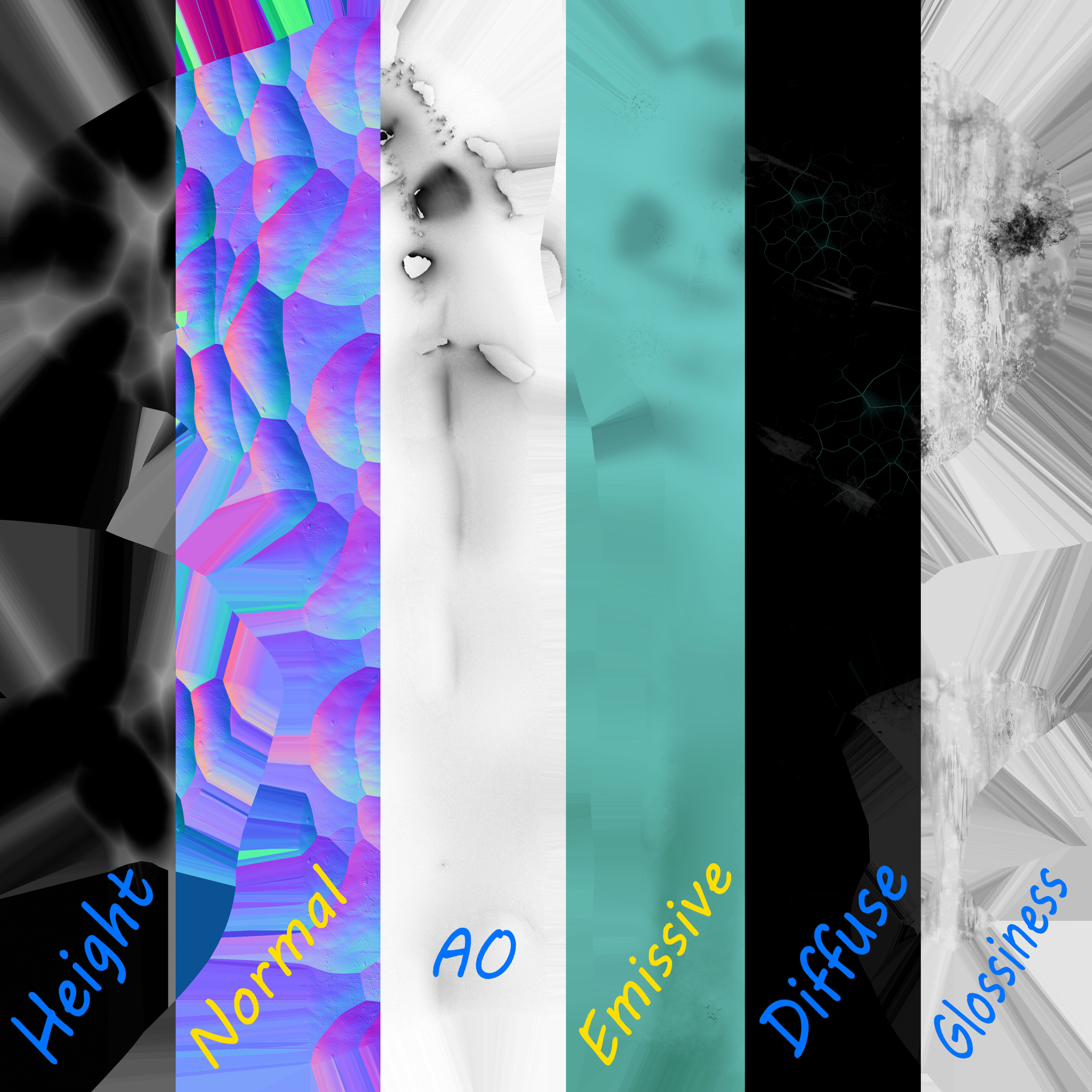 Ice Cave Low-poly 3D model_15