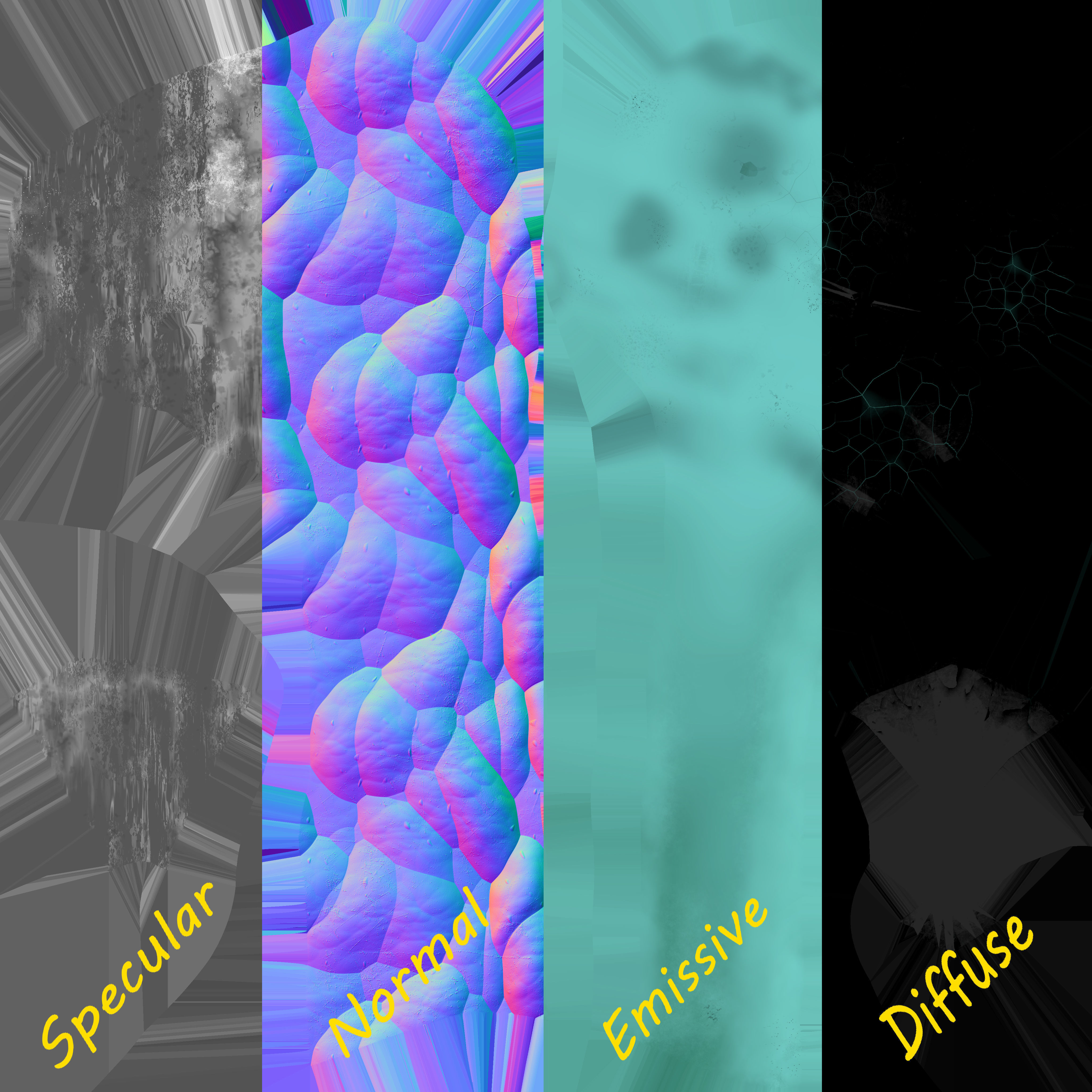 Ice Cave Low-poly 3D model_16