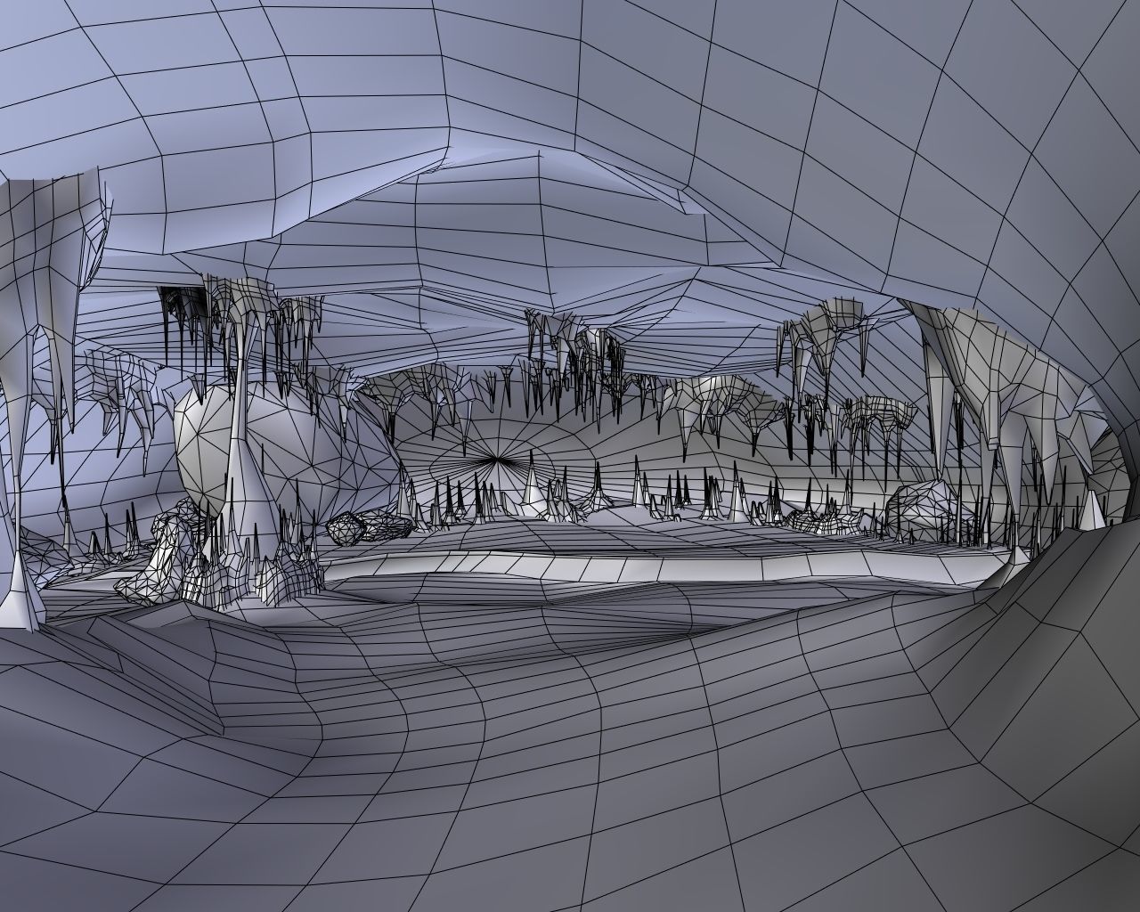 Ice Cave Low-poly 3D model_12