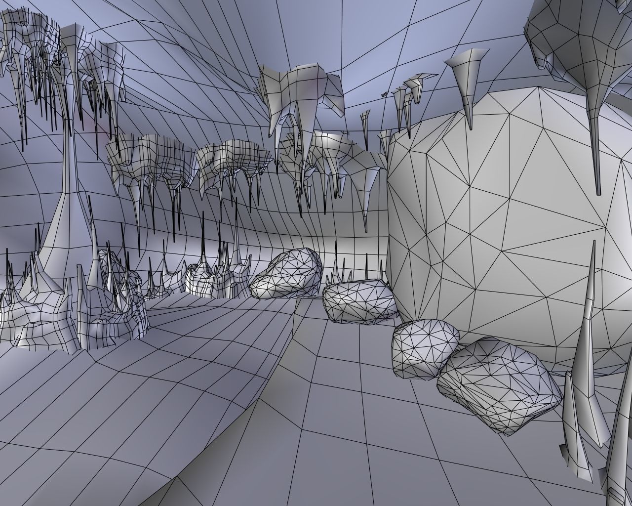 Ice Cave Low-poly 3D model_14