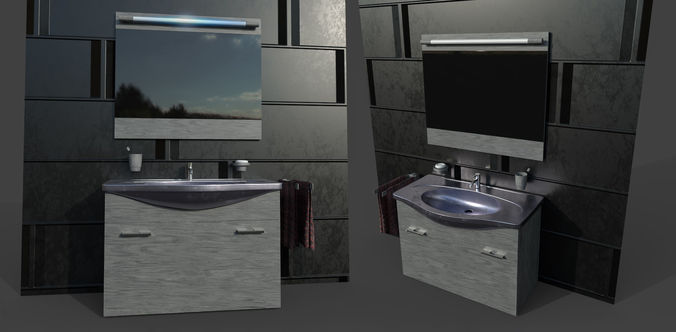 Bath Time Modeling Low-poly 3D model