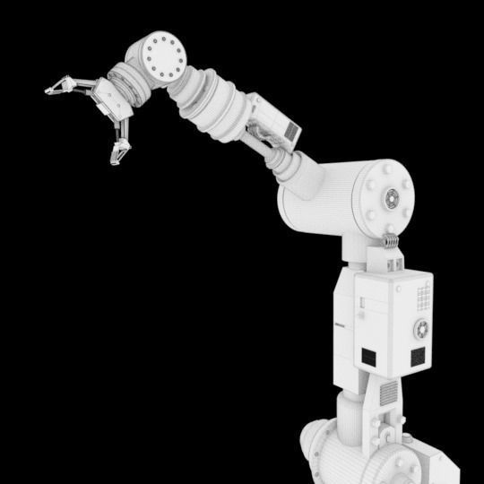Industrial Robotic Arm 3D model_9