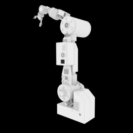 Industrial Robotic Arm 3D model_6