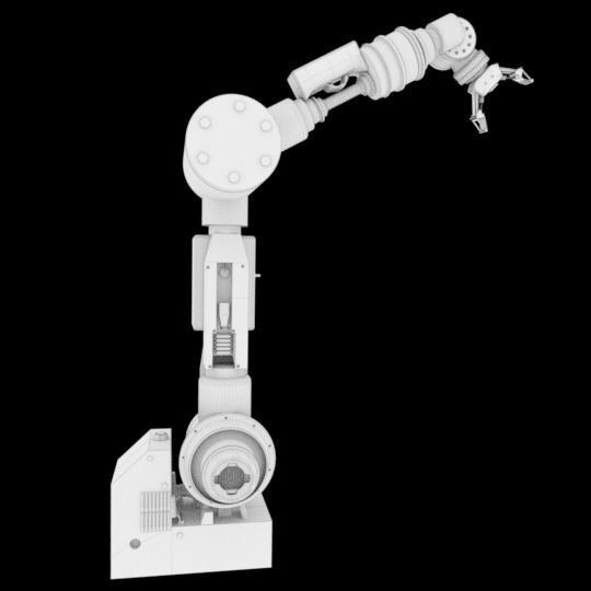 Industrial Robotic Arm 3D model_7