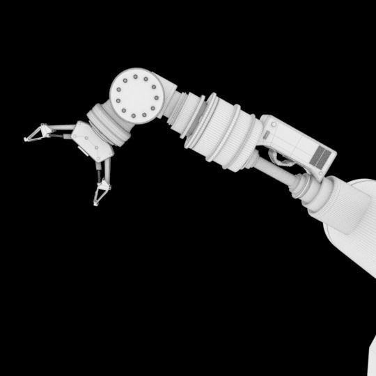 Industrial Robotic Arm 3D model_8