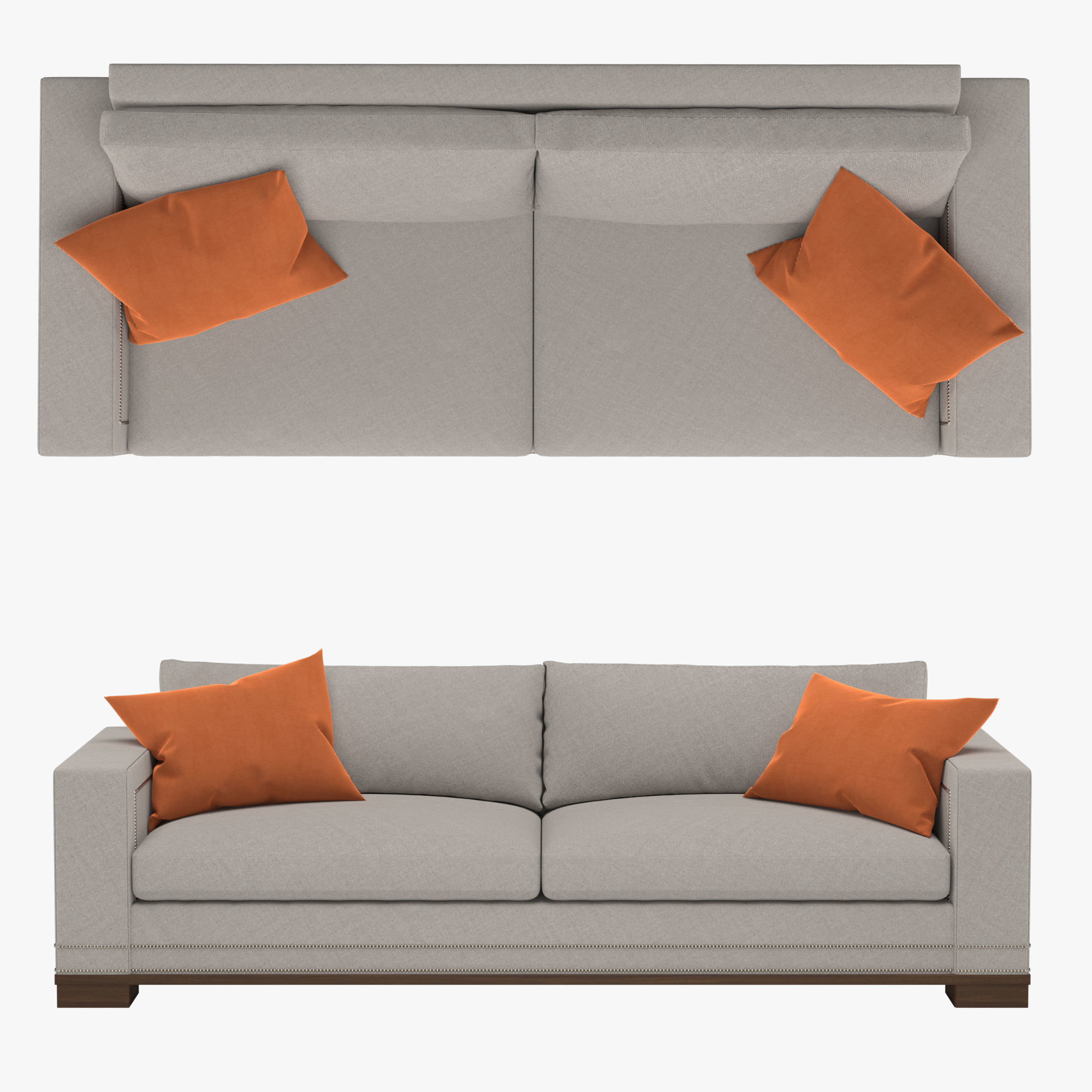 Vanguard - Michael Weiss Abingdon Two Seat Sofa 3D model_0
