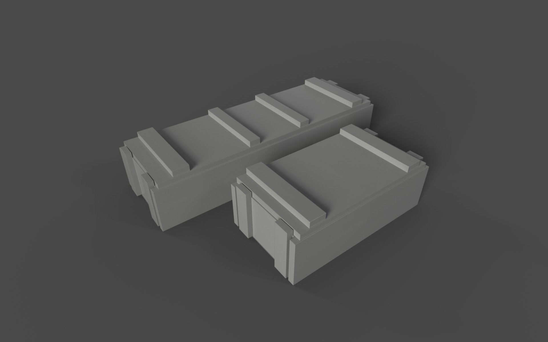 3D model Military Crates VR / AR / lowpoly CGTrader