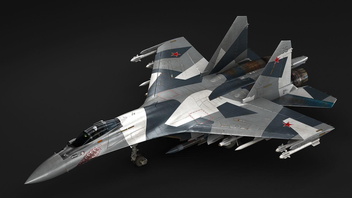 Su-35 Super Flanker 3D model_8