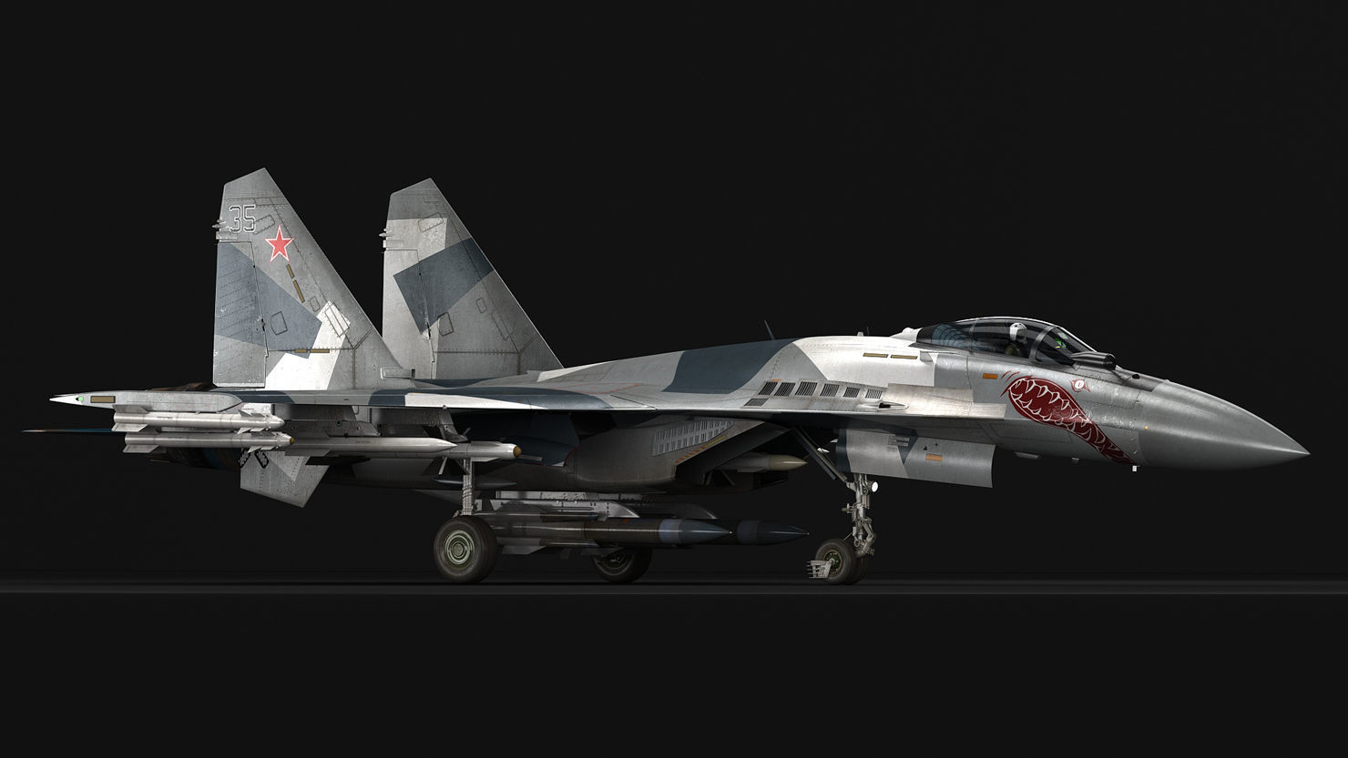 Su-35 Super Flanker 3D model_9