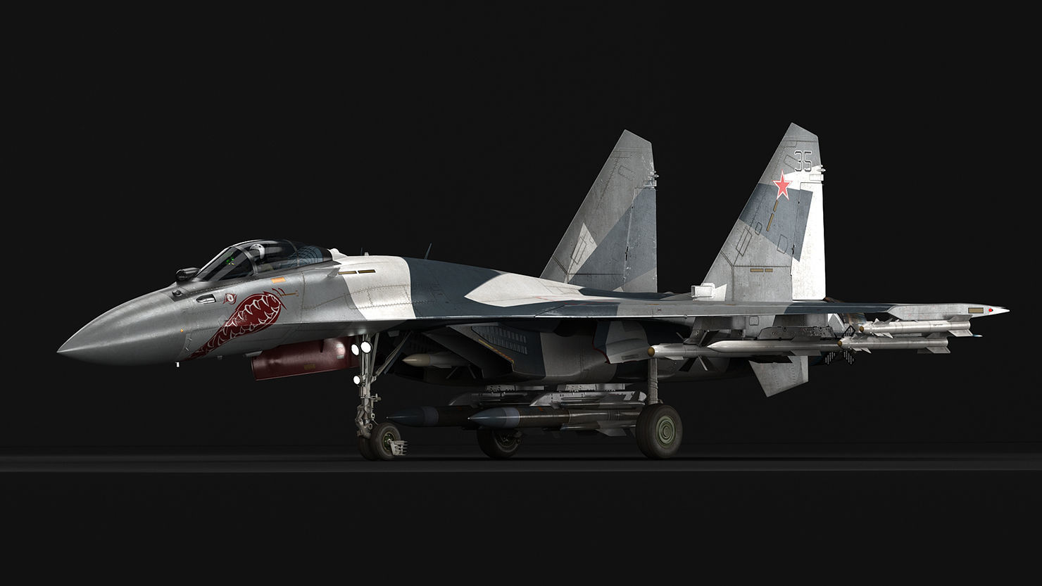 Su-35 Super Flanker 3D model_11