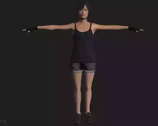 girl3d female  character
