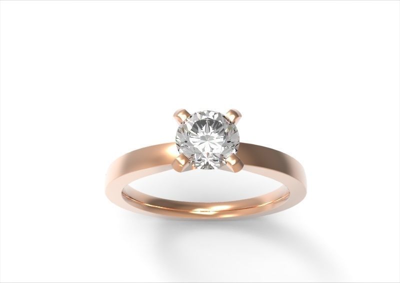 solitaire diamant 1 3D print model_14