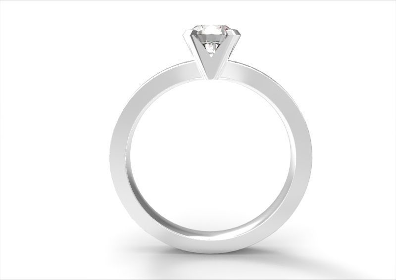 solitaire diamant 1 3D print model_4