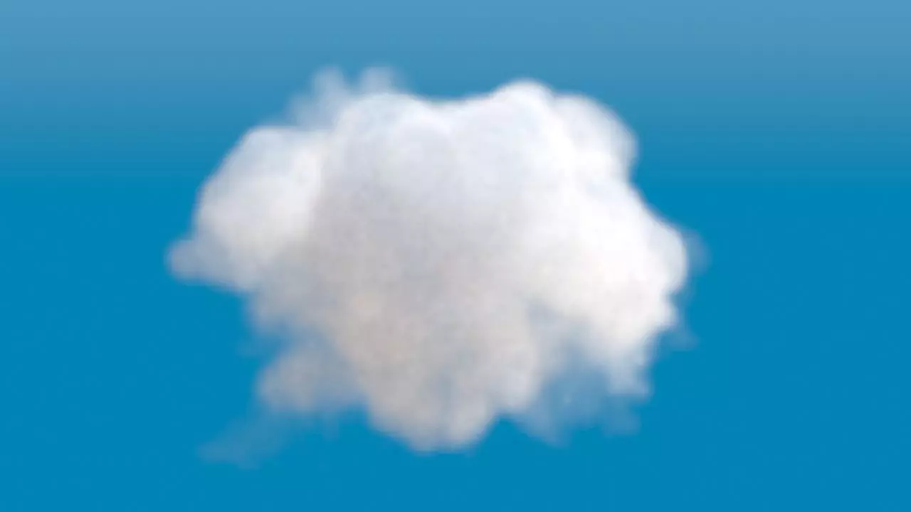 Realistic 3d cloud voxel grid 3D model