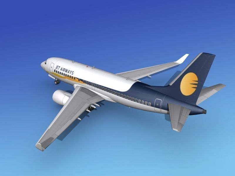 Boeing 737-700ER Jet Airways 3D model_8
