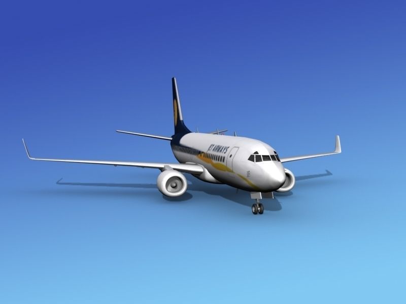 Boeing 737-700ER Jet Airways 3D model_2