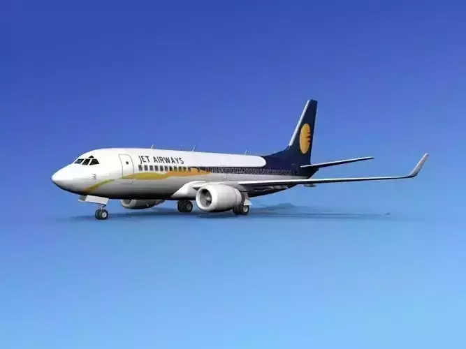 Boeing 737-700ER Jet Airways 3D model Boeing 737-700ER Jet Airways 3D model