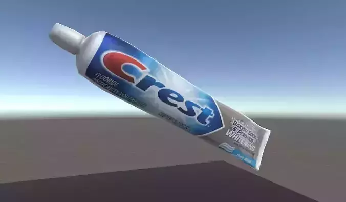Crest Whitening Toothpaste Low-poly 3D model