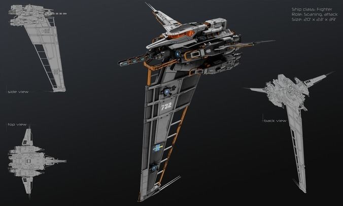 Sci-fi Spaceships 3D Model Collection_5