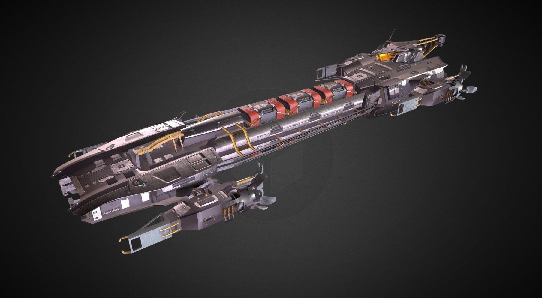 Sci-fi Spaceships 3D Model Collection_4