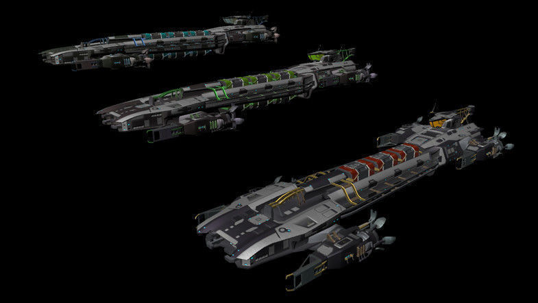 Sci-fi Spaceships 3D Model Collection_8