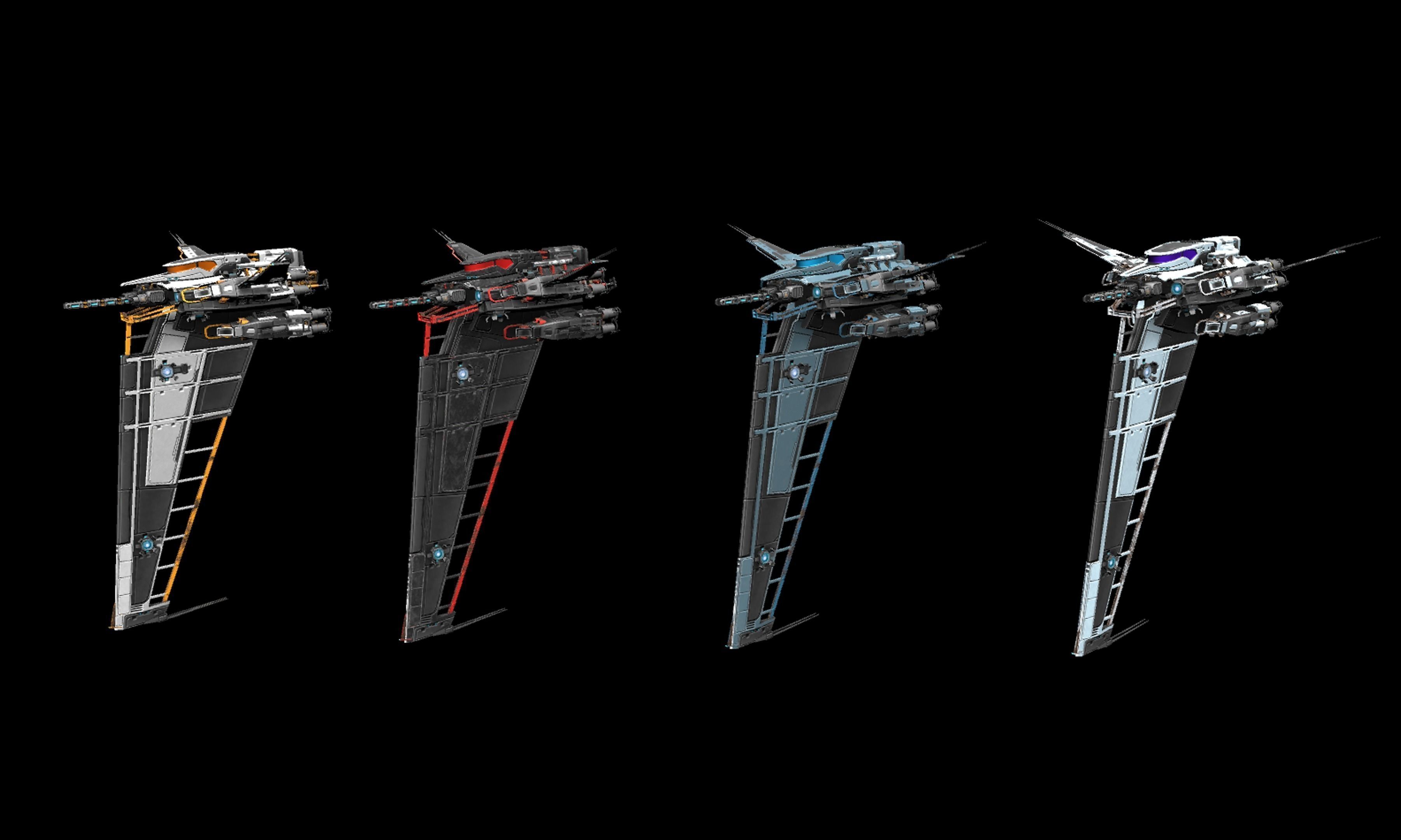 Sci-fi Spaceships 3D Model Collection_10