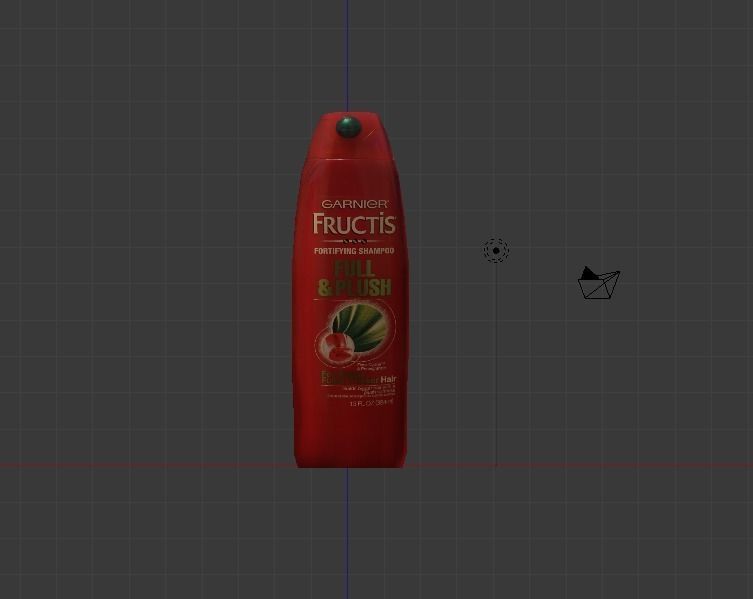 Garnier Fructis Shampoo  Low-poly 3D model_1