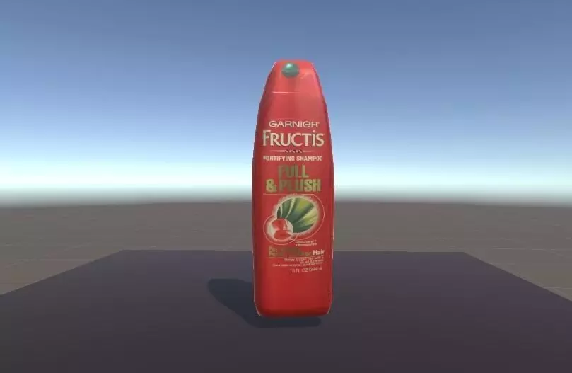 Garnier Fructis Shampoo  Low-poly 3D model_0