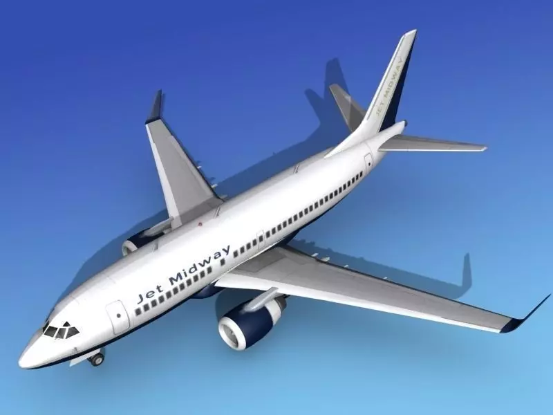 Boeing 737-700ER Jet Midway 3D model