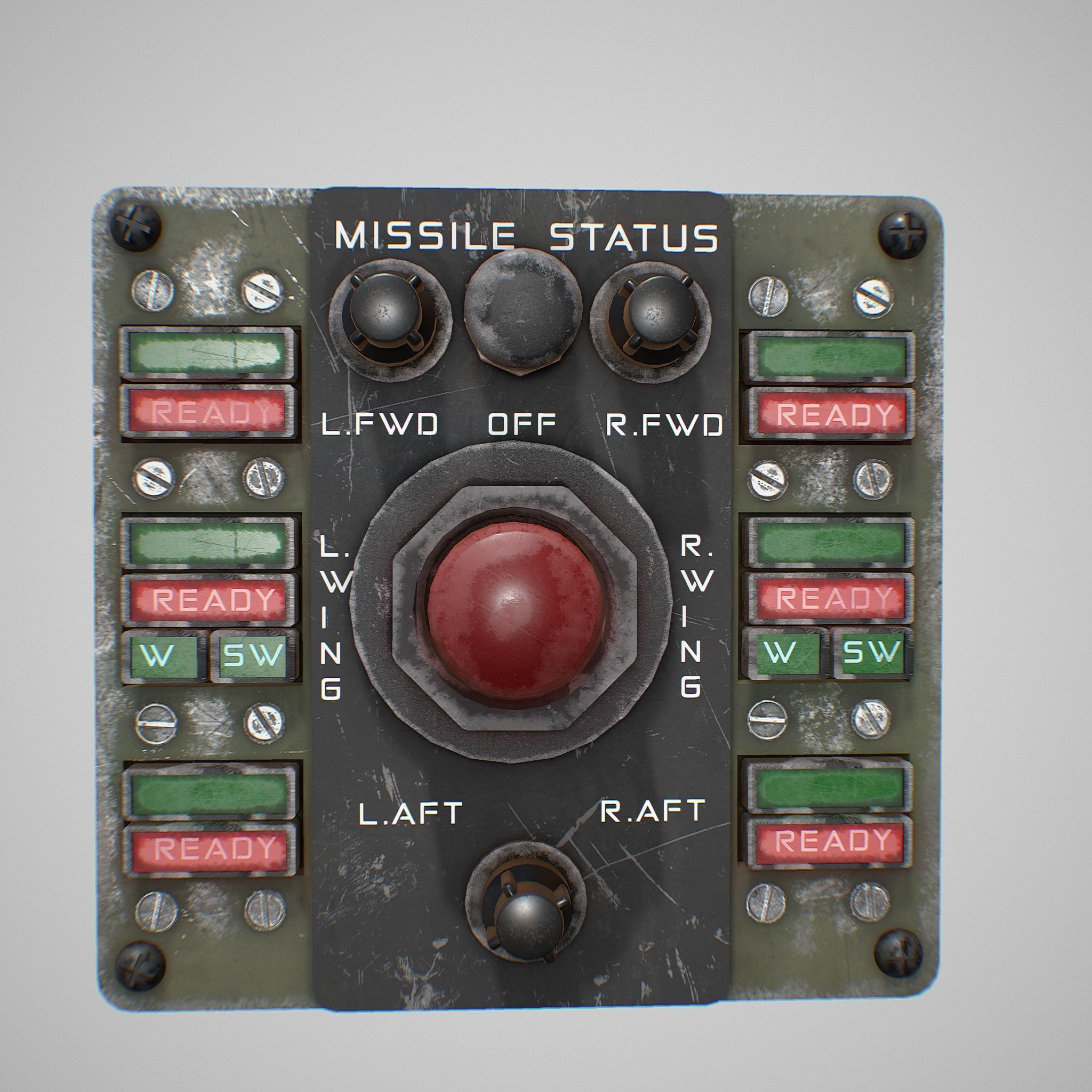 Missile Control Panel Low-poly 3D model_7