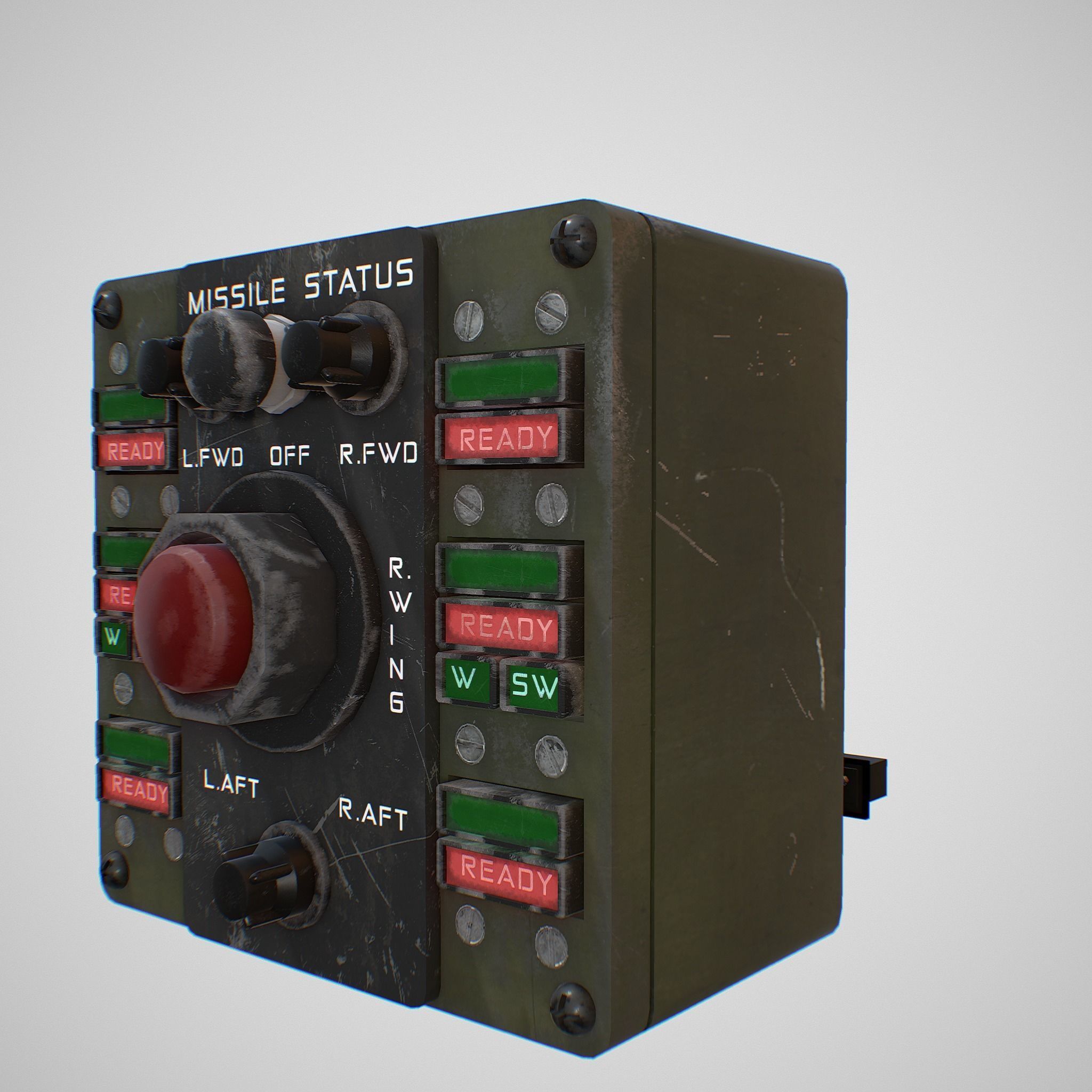 Missile Control Panel Low-poly 3D model_8