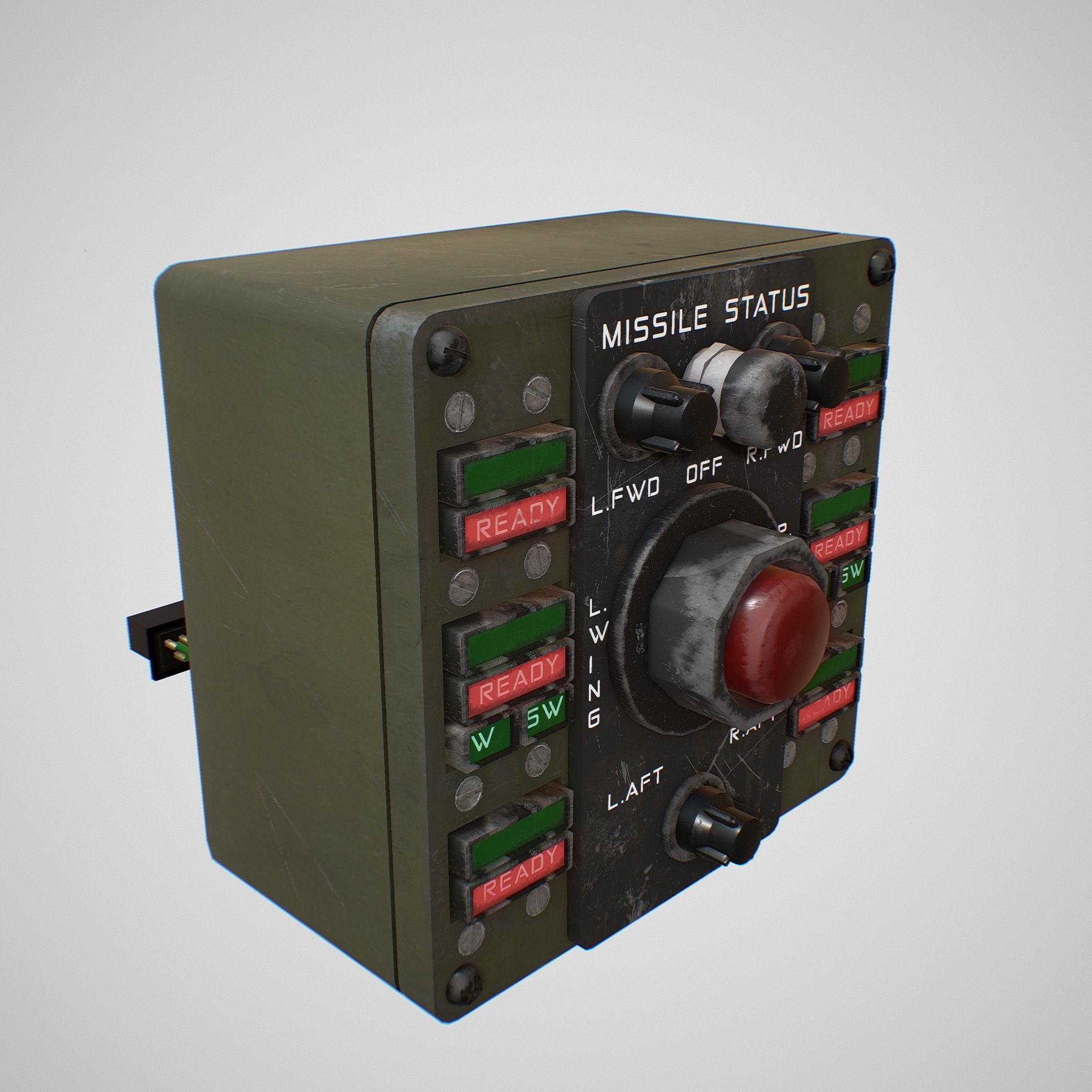 Missile Control Panel Low-poly 3D model_12