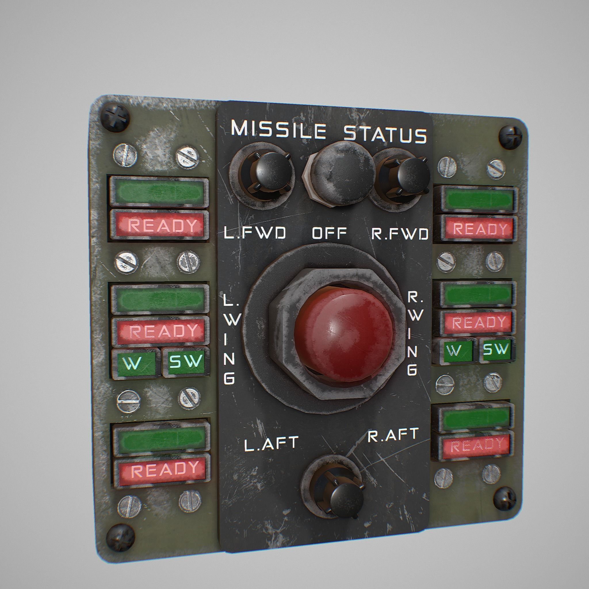 Missile Control Panel Low-poly 3D model_6