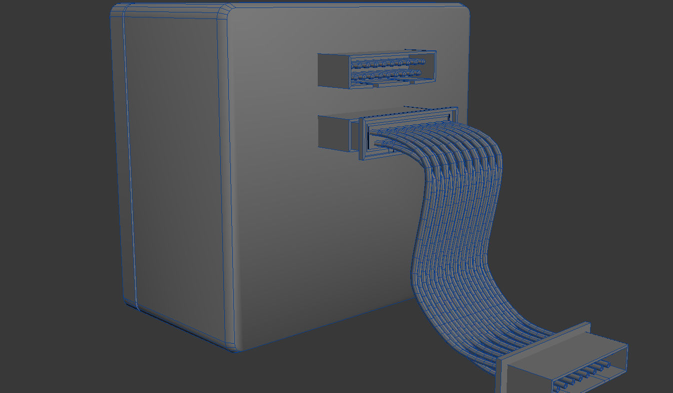 Missile Control Panel Low-poly 3D model_1