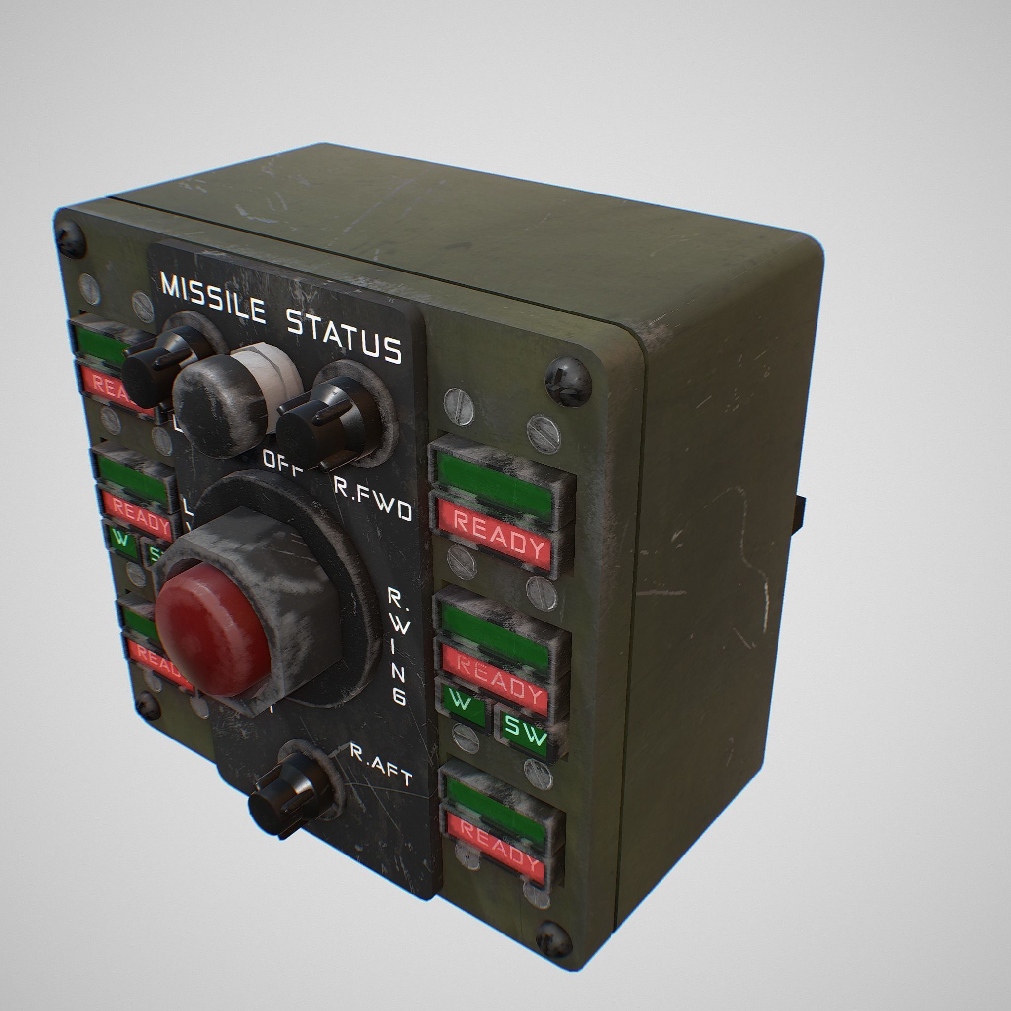 Missile Control Panel Low-poly 3D model_9