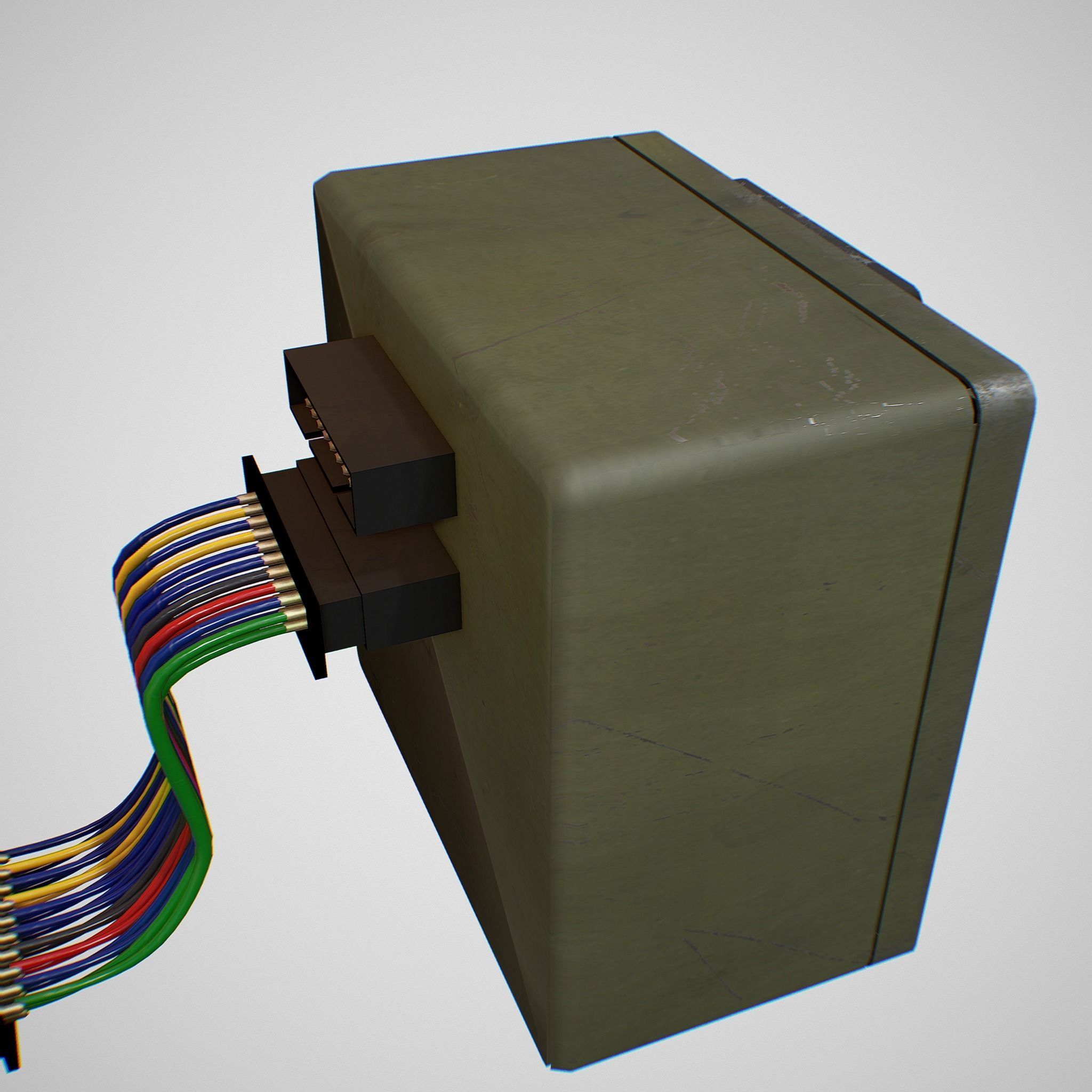 Missile Control Panel Low-poly 3D model_10